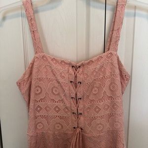 Blush pink sun dress